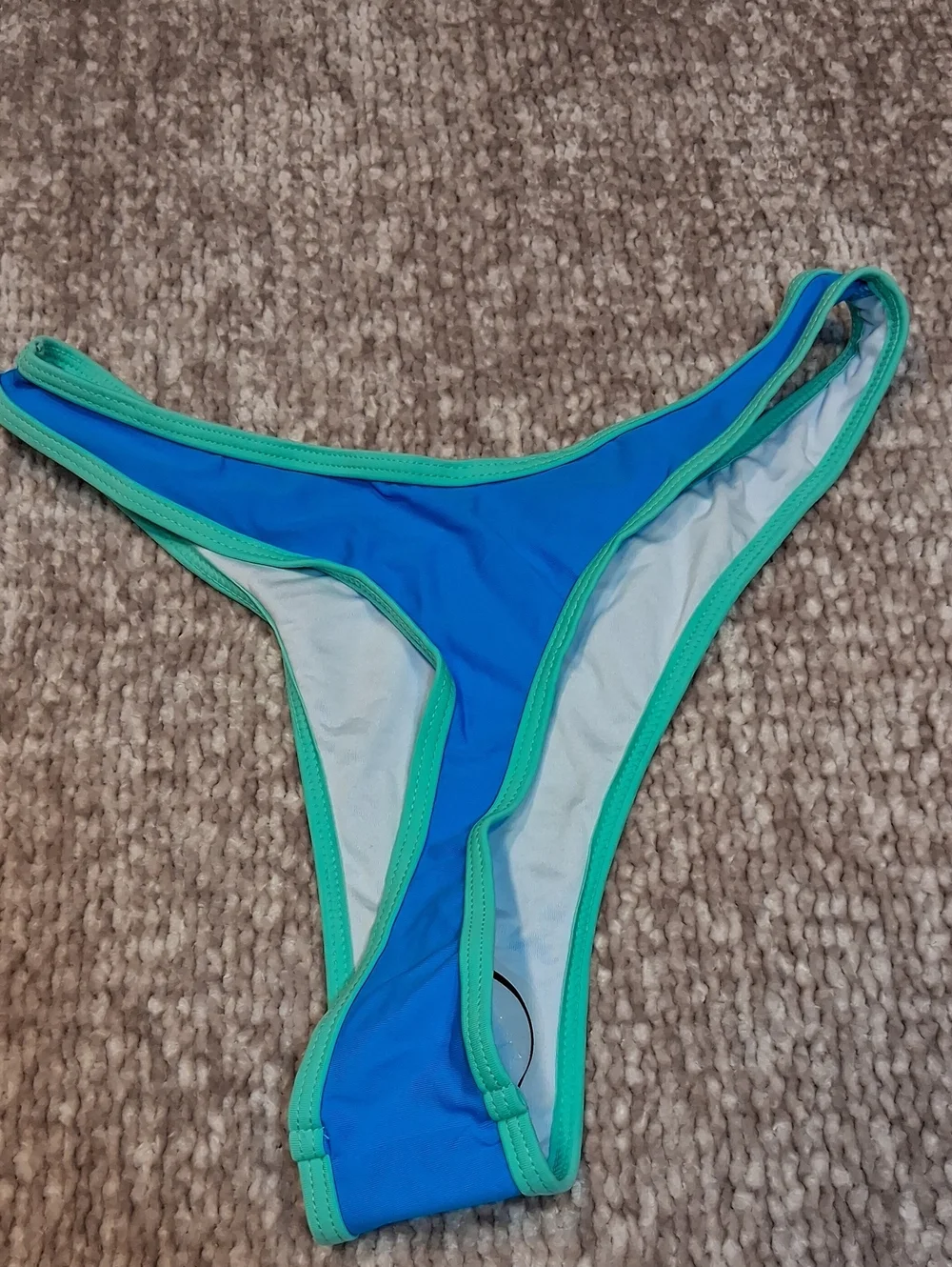 Blue & Mint Two-Piece Women's Bikini/ Thong Swim Set